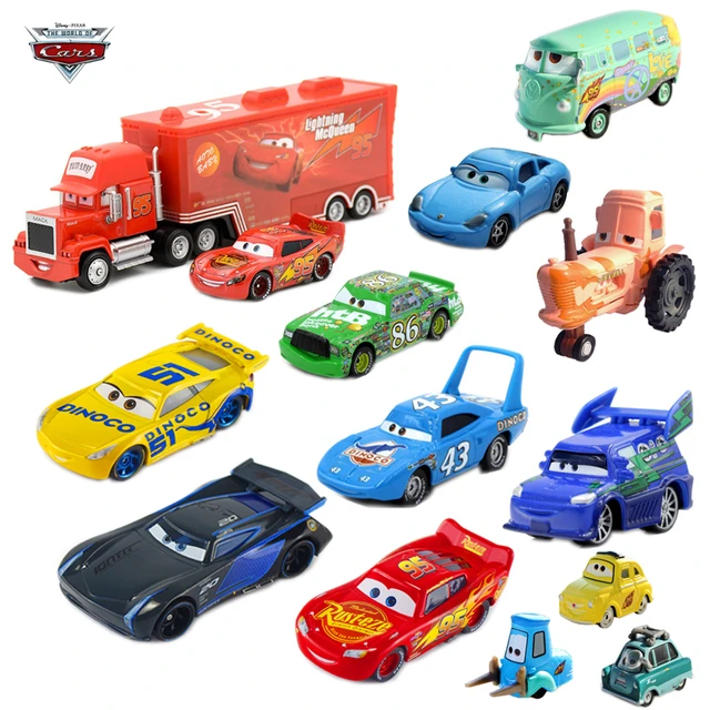 Pixar Cars 2 Lightning Mcqueen Alloy Metal Toy Car  Dinoco Lightning  Mcqueen Toy - Railed/motor/cars/bicycles - Aliexpress