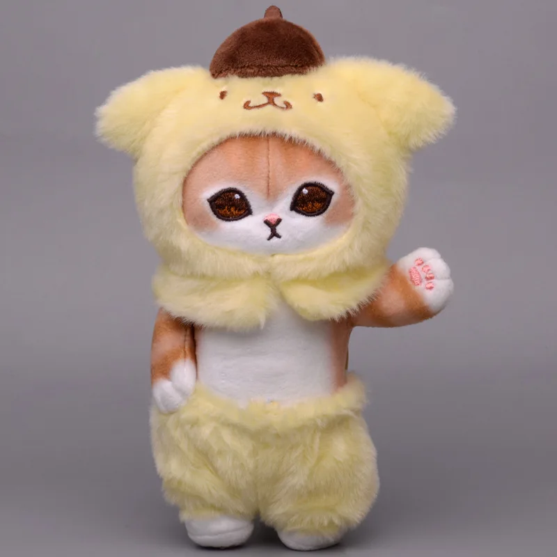 18cm Sanrio Kulomi Melody Jade Gui Dog Plush Pendant Keychain Japanese Cute Shark Cat Decorative Pendant Gifts to Girls 2