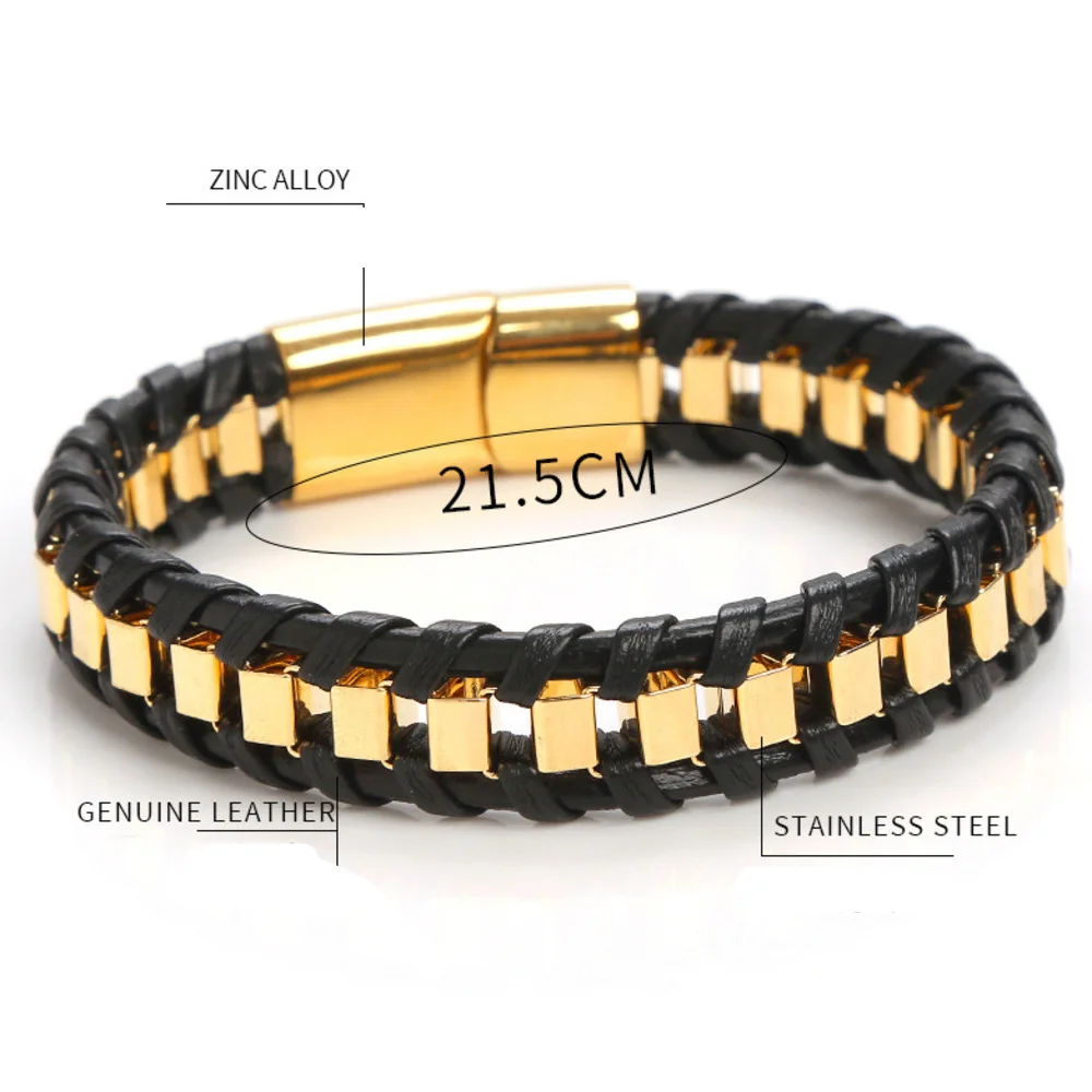 2 Stück Edelstahl-Venice-Herrenarmband_voghion.com