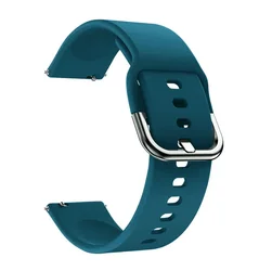 Premium Silicone Sport Watch Strap Bracelet - Universal Fit - 22mm watch band (Cyan S11)