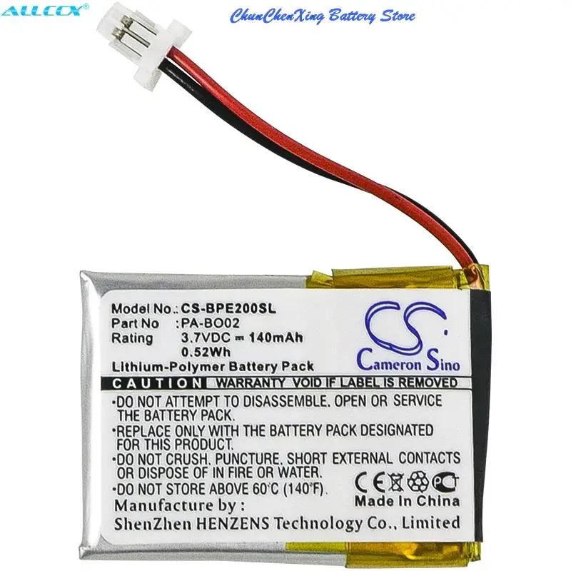 Orangeyu 140Mah Batteria Pa-Bo02 Per Bang & Olufsen Earset 2