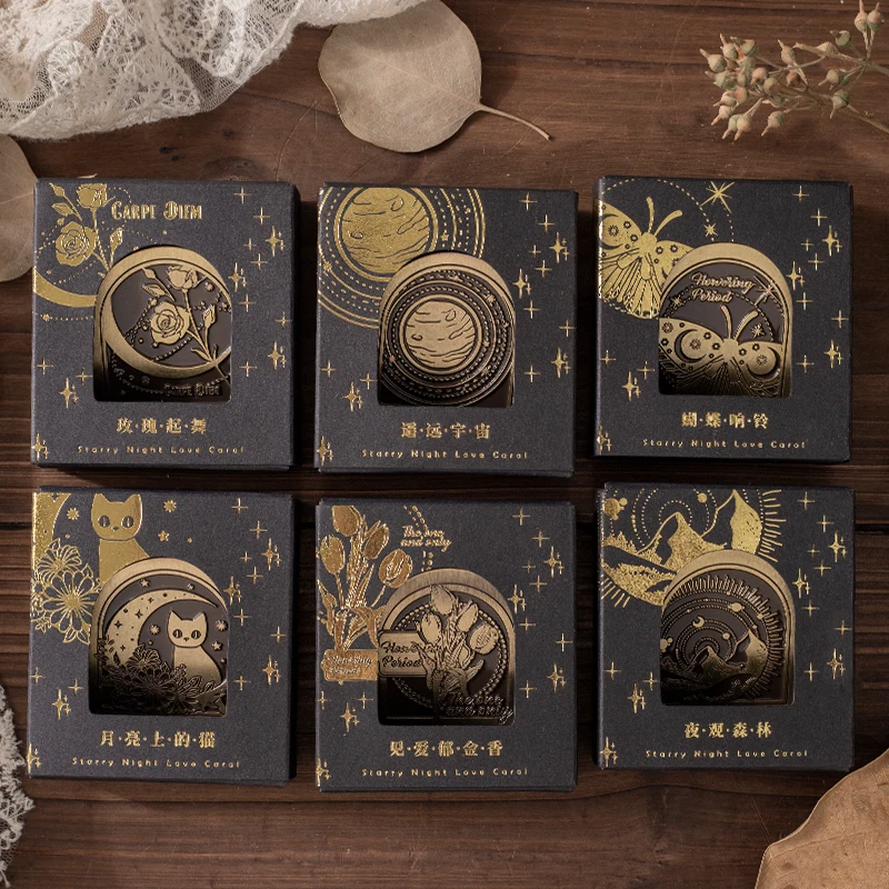 6 styles Vintage elegant metal clip Series zinc alloy material Scrapbooking Decoration paper Journal Diary Diy Stationery
