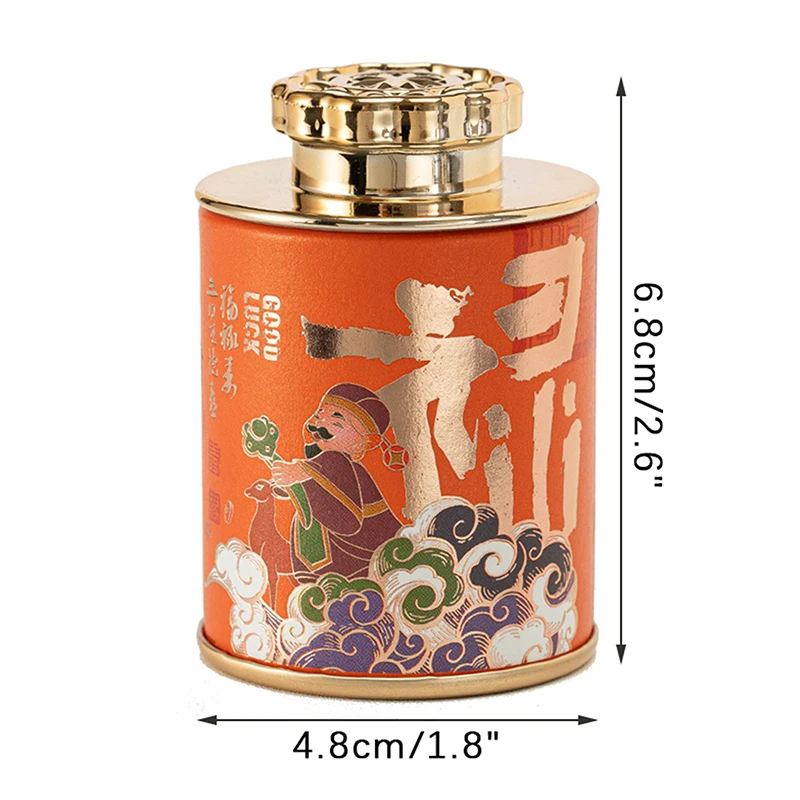 Mini Empty Tea Tin Can Household Green Black Tea Sealed Jar Portable Travel Small Packaging Box Paper Storage Can tea tin box tea canister airtight container