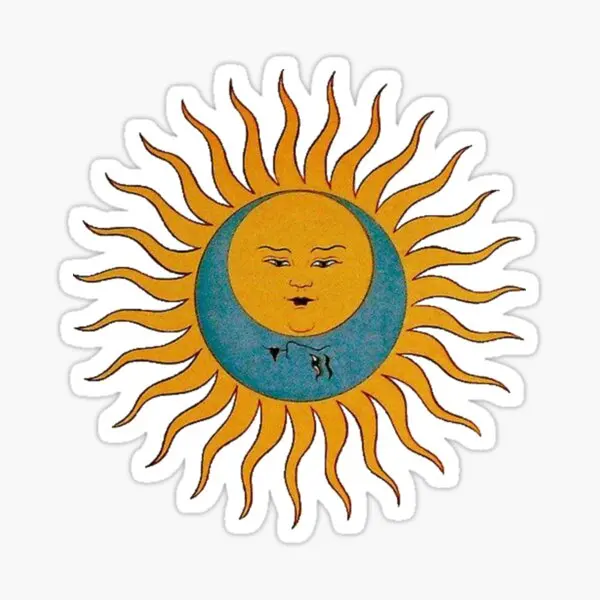 

Sun And Moon 5 шт. наклейки для печати, детские наклейки для багажа, Мультяшные украшения, автомобиль, гостиная, искусство, ноутбук, окно, Декор, аниме