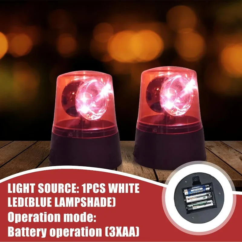 Rotating 360° Flashing Strobe Light with Reflector