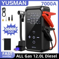 Car Jump Starter with Air Compressor, 150PSI Tire Inflator,12V Battery Booster for ALL Gas/10L Diesel, LED Portable Pack