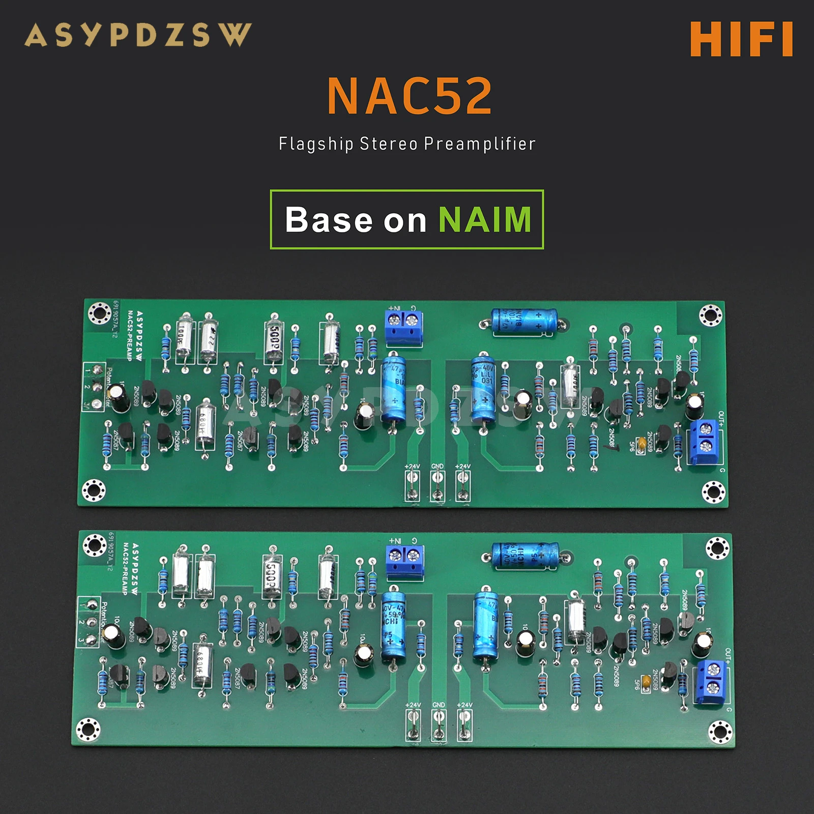 Flagship 2 Ch Hifi Stereo Nac52 Preamplificatore Base Su Naim Kit Fai Da Te/Scheda Finita
