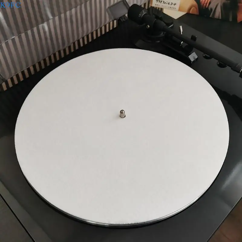 K9FC 12'' 비닐 레코드 플레이어 295mm 펠트 플래터 진동 방지 내구성 정전기 방지