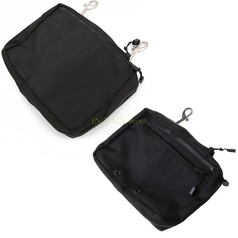 M5TC 30x21cm Snorking Drifting Diving Gear Storage Bag Purse Side Mount Hanging Pocket Zipper with Double Trigger