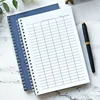 Grid Paper Notebook Notepad Suitable for Time Tracking Accounting Office 100 Pages Inventory Management Ranking A5 Spiral Pads 4