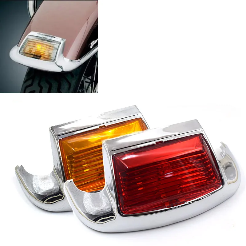 Led Fender Tip Light Anteriore Leading Edge Posteriore Tailing Edge Luce Freno Di Guida Per Harley Flstc Flht Flhtcu Flhr Prima Del 2013