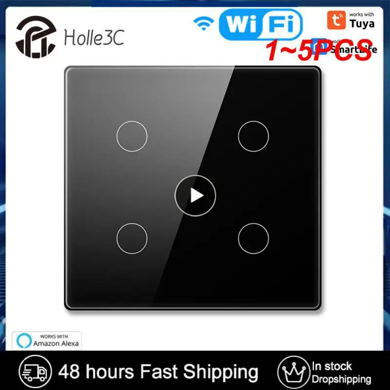 

1~5PCS Tuya Brazil WiFi Light Wall Switch,Touch-Sensor Smart Interruptor 4/6 Gang ,Work with Alexa, Home