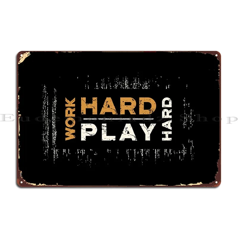 

Работа усердная игра жесткий металлический налет кинотеатр пользовательский Ретро дизайн гаража жестяной знак паба постер