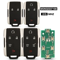 Jingyuqin 315MHZ M3N 32337100   3/4/5/6 BTN กุญแจรีโมทคอนโทรลสําหรับ Chevrolet Colorado Silverado Suburban GMC Canyon Sierra Yukon