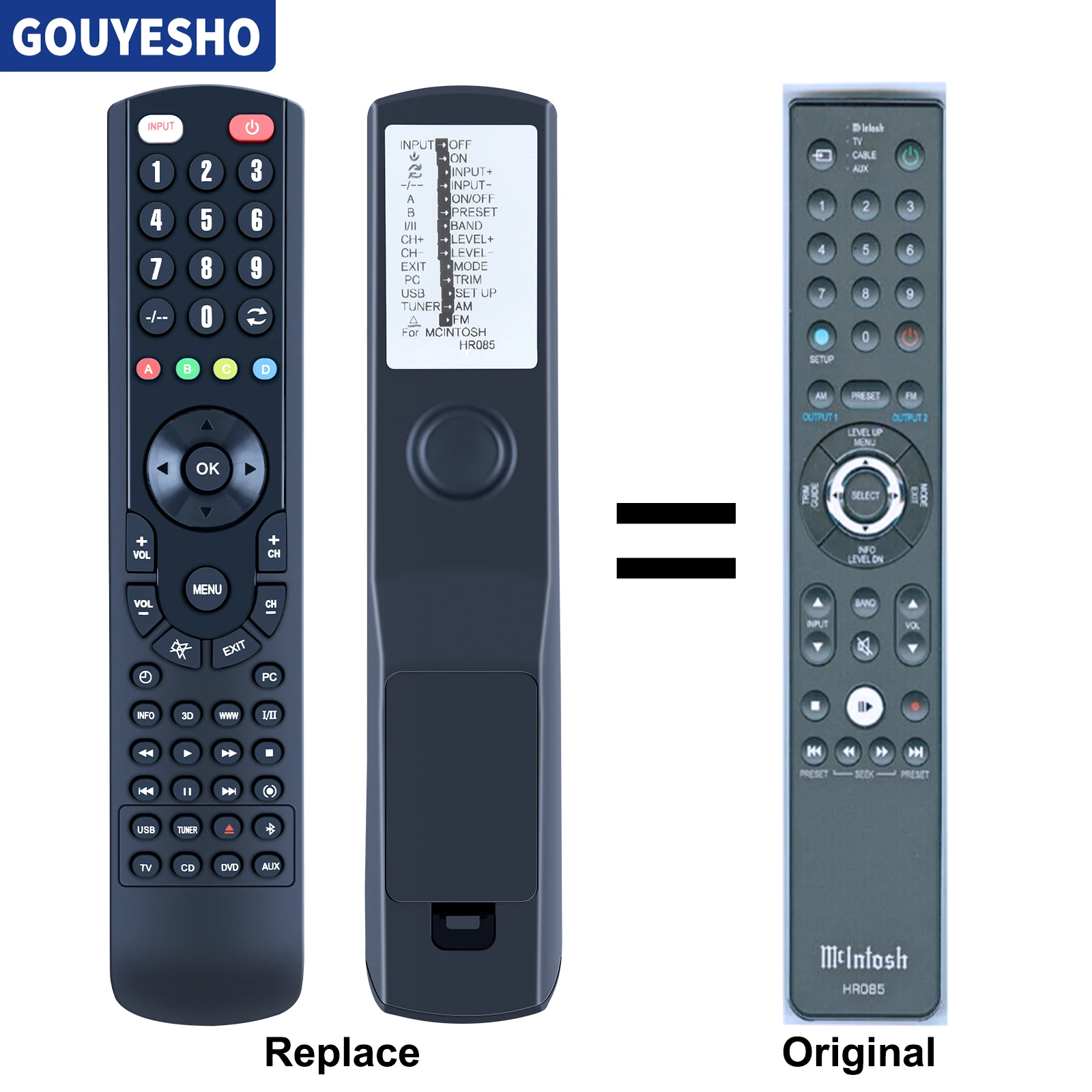 新品McIntosh リモコン　マッキントッシュHR085 リモコン　オーディオ Mcintoshデジタルプリアンプ用リモコン、hr085、d1100、新品 - AliExpress
