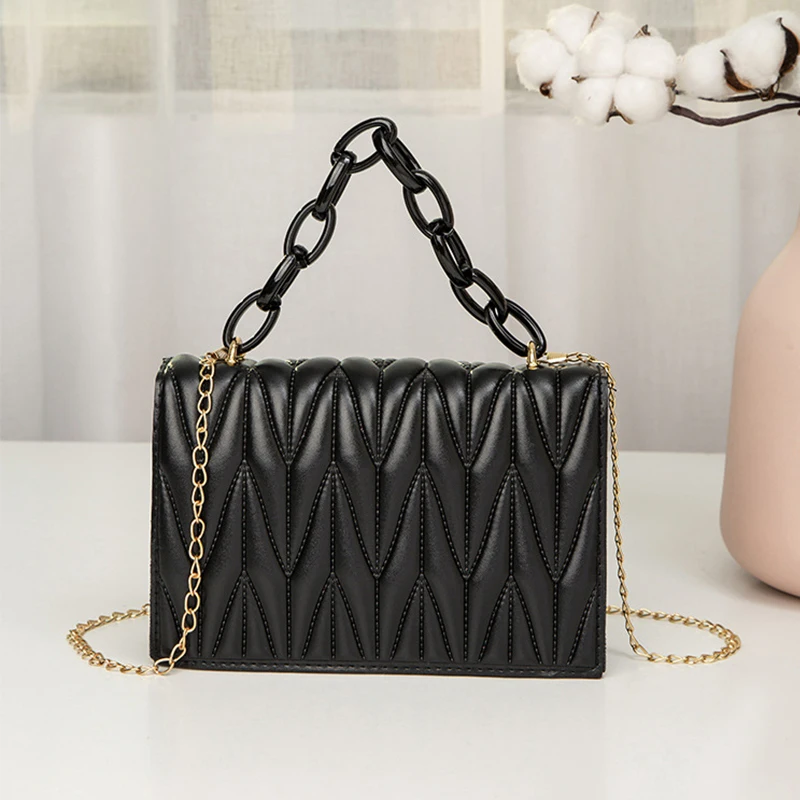 Fashion Popular Leather Women's Bag 2022 New Simple Casual Shoulder Bag