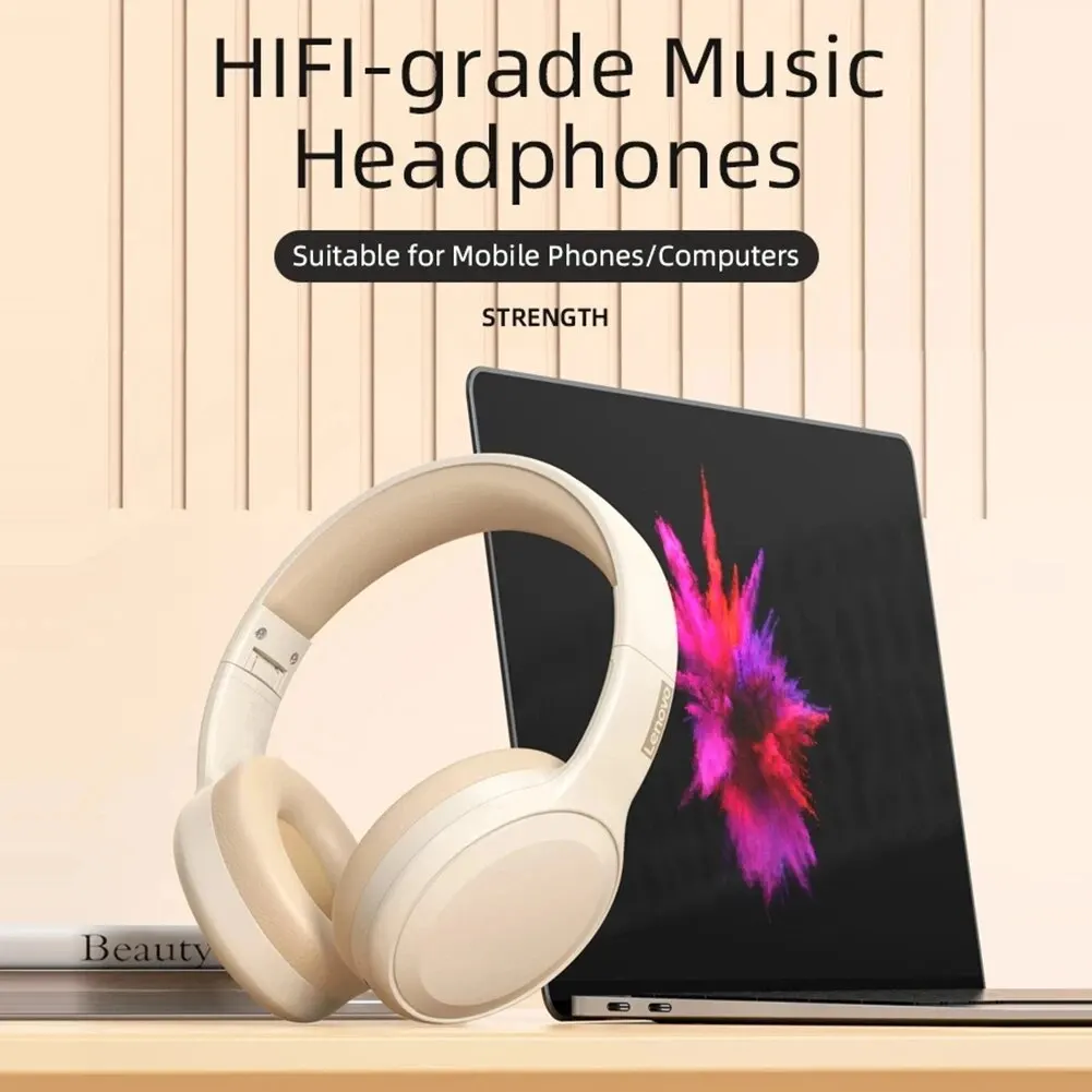 Lenovo TH30 Wireless Headphones Bluetooth 5.3 Earphones Foldable Gaming Headset Sport Headphone with Mic Music Earbuds Original 5