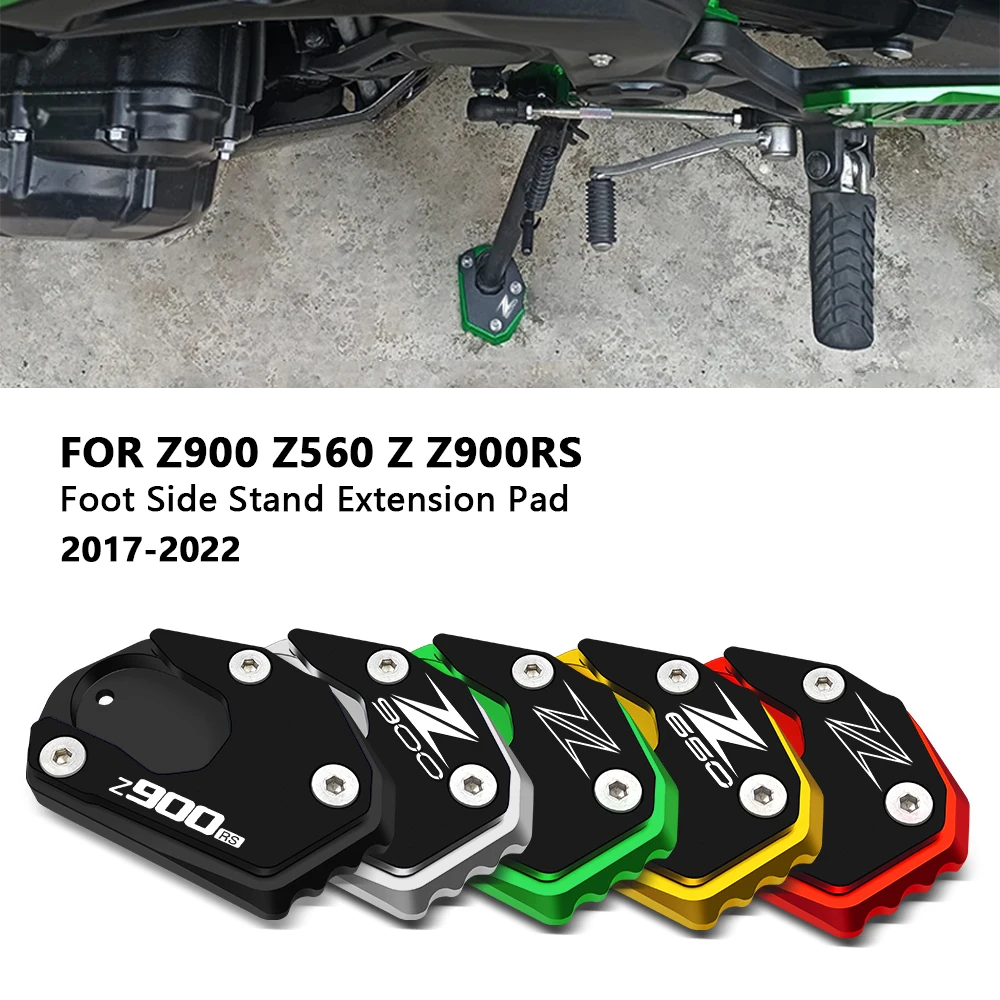 Motorcycle Side Stand Extension Bracket Enlarged Plate Foot Stand For Z650 900 Z900 RS SE Z650 Z900RS motorcycle accessories