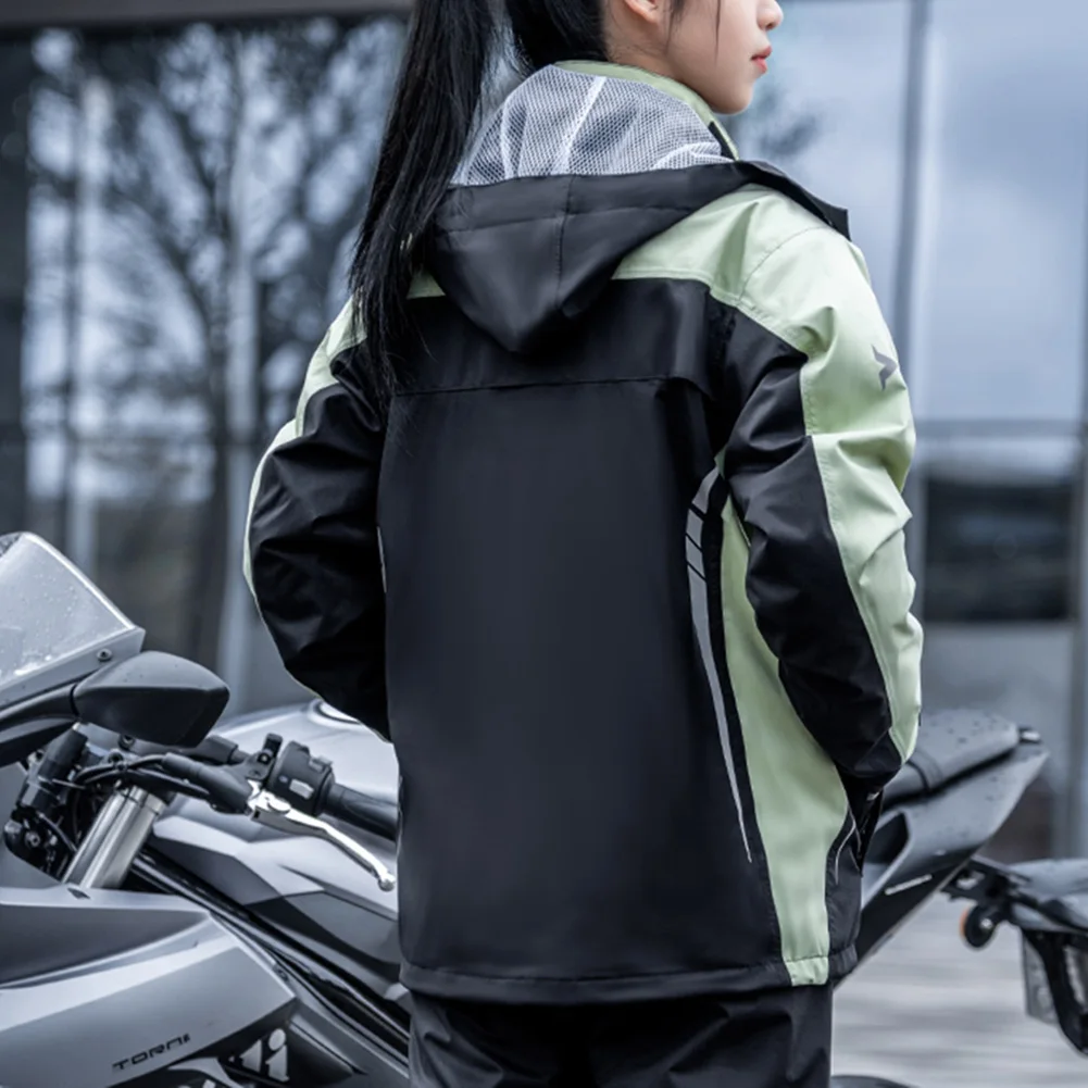 Vêtements de pluie intégrés 4 tailles équipement de moto réfléchissant,  ensemble de motard avec couvre-chaussures imperméables pour hommes et  femmes - AliExpress