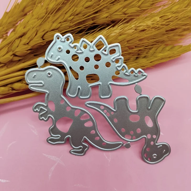 

Cute Dinosaur Metal Stencil Mold Cutting Dies Decoration Scrapbook Die Cuts Album Paper Craft Embossing DIY Card Crafts