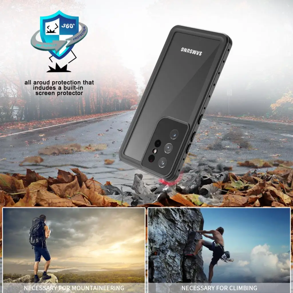 New IP68 Waterproof Cases For Samsung Galaxy S21 Ultra S21 Plus Shockproof Diving Protect For Galaxy Note 20 CASE Cover