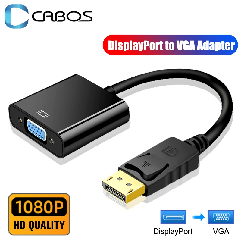 Переходник с порта дисплея DP на VGA штырь-гнездо кабель Адаптер к HDMI для ПК