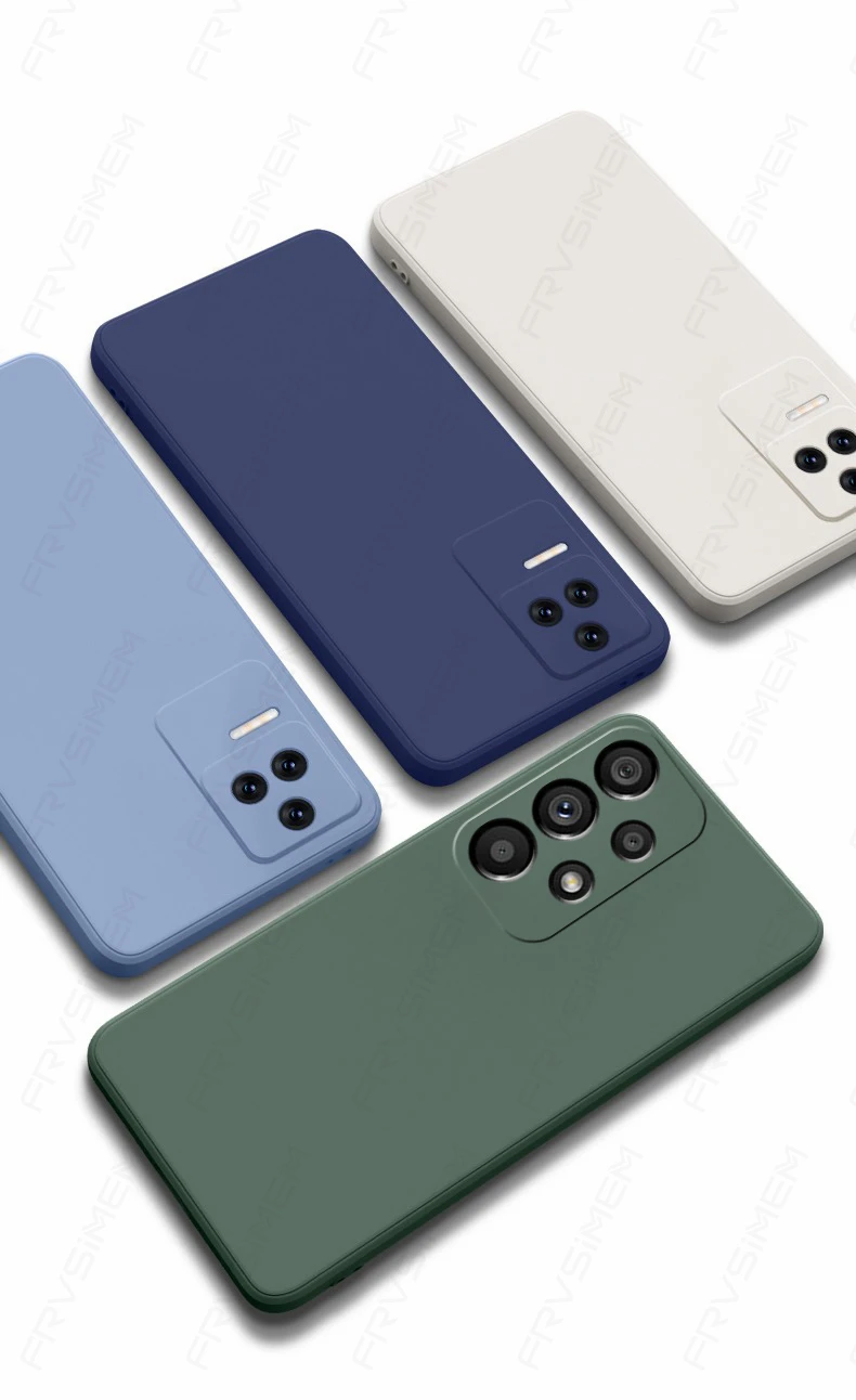 Luxus Original Flüssigsilikon Soft Cover für Samsung Galaxy A12 A22 A32 A22S A52 A72 A52S A33 A53 A73 5G M32 M12 M52 M_voghion.com