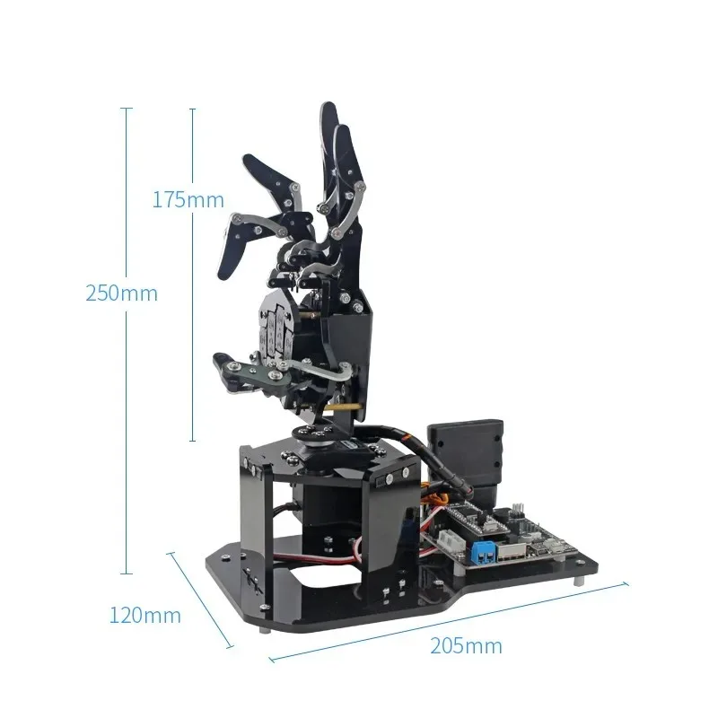 오픈 소스 바이오닉 로봇 핸드 오른손 다섯 손가락 UHand2.0 STM32 버전