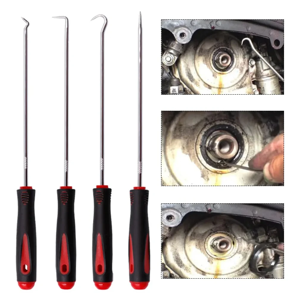 Oil Seal Screwdrivers Pick and Hook Set Hand DIY Car O-Ring Oil Seal Tool Scraper Removal Special-Shaped Hooks Tools Oil Seal Rubber Extractor Puller Screwdriver