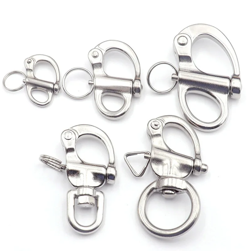Stainless Steel 316 Ring Rotating Spring Release Buckle