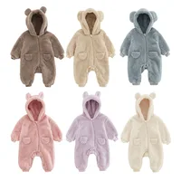 Baby Strampler Fleece Overall für Jungen & Mädchen Herbst – Bild 2