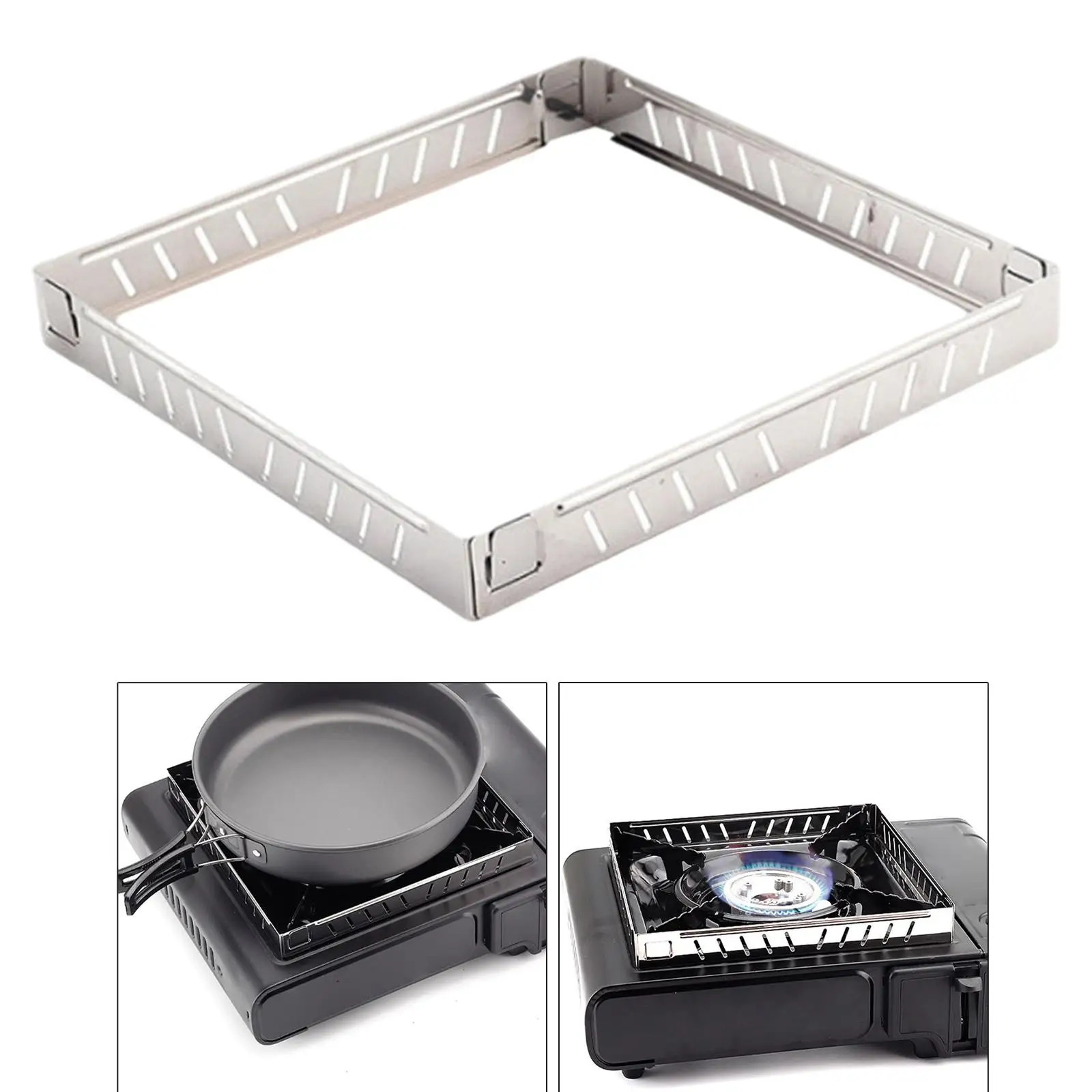 Gas Stove Wind Windbreak Camping Stove Stand for Survival Fishing Hiking