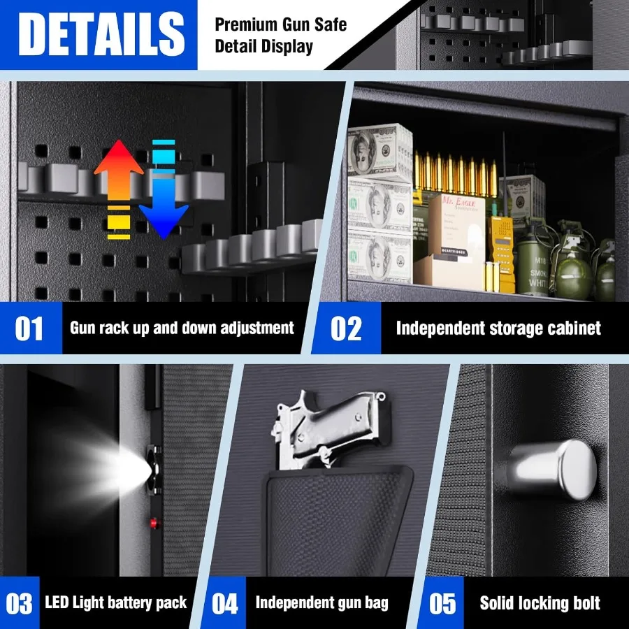 Biometric Fireproof Gun Safe 6