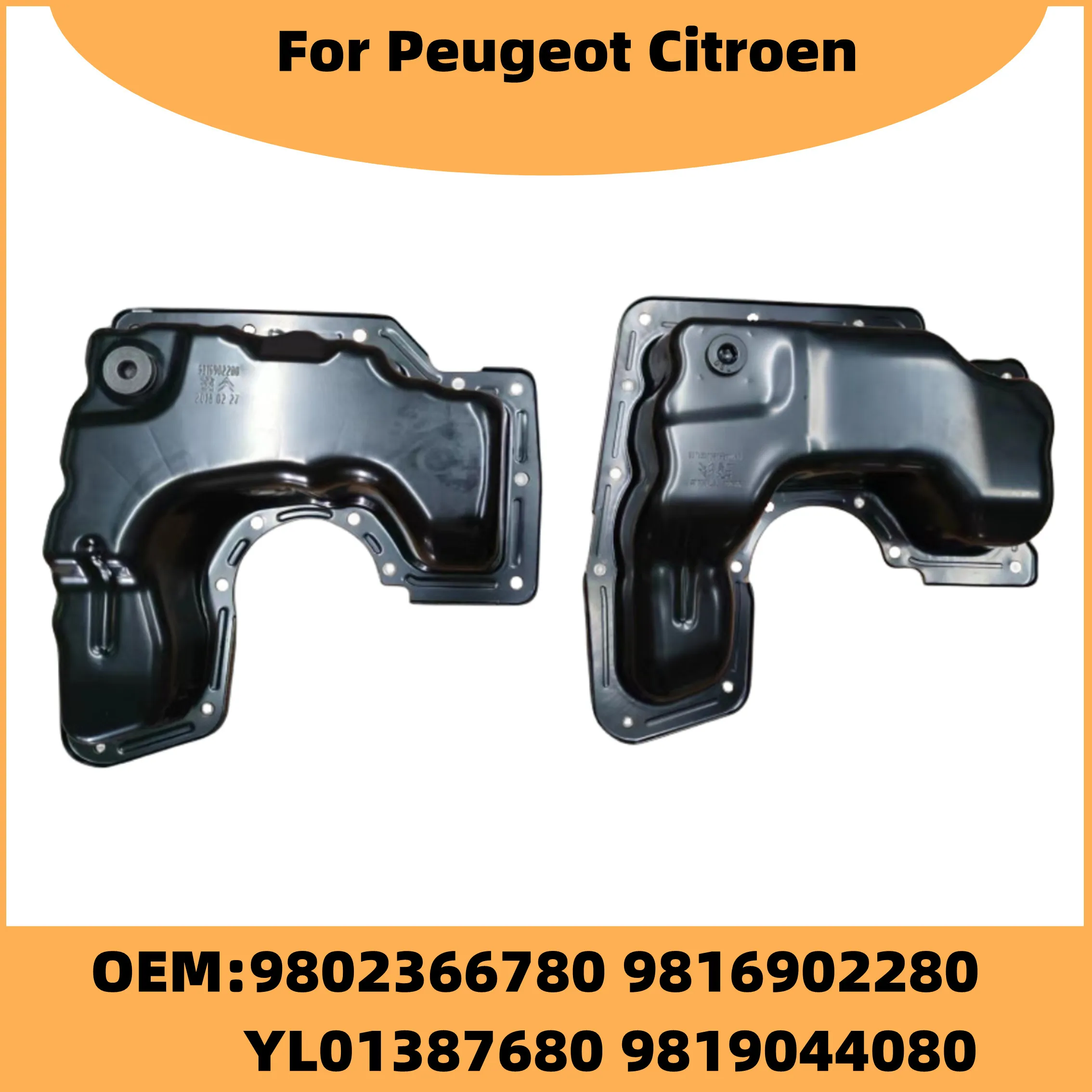 9802366780 9816902280 Auto Spare Parts 1.2T Engine Oil Pan For Peugeot 2008 308 308S 408 Citroen C3XR C4AIRCROSS DS4S