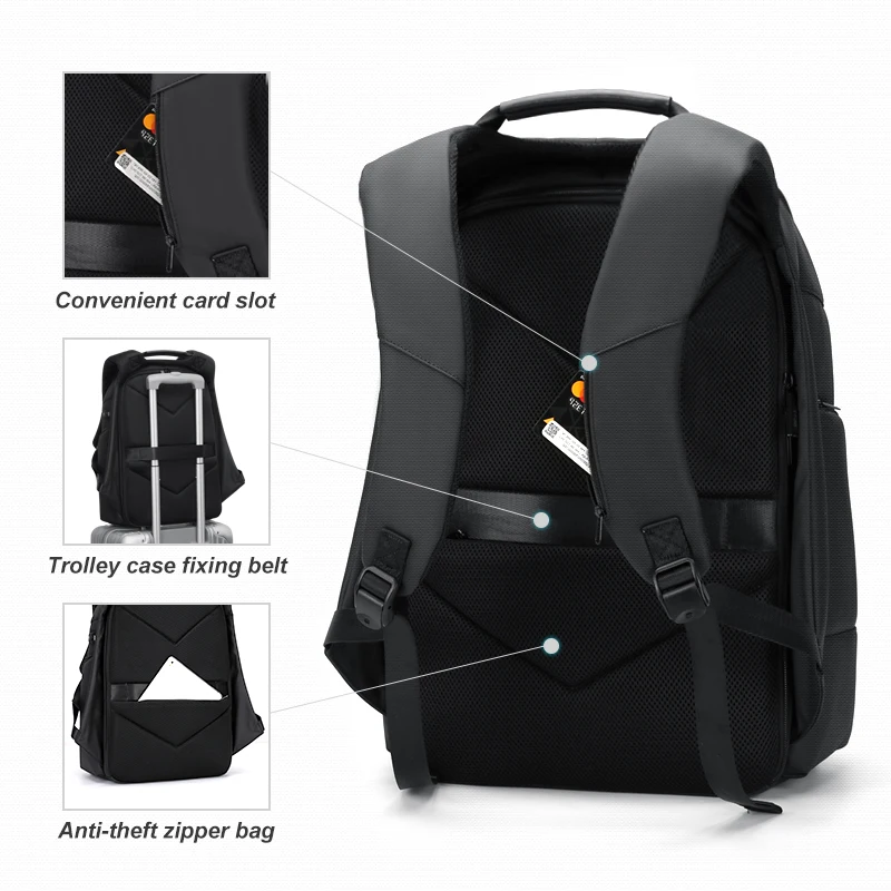 Waterproof Backpacks USB Charging School Bag Anti-theft Men Backpack Fit 15.6 Inch Laptop Travel Backpack High Capacity travel backpack laptop backpack business backpack school bag