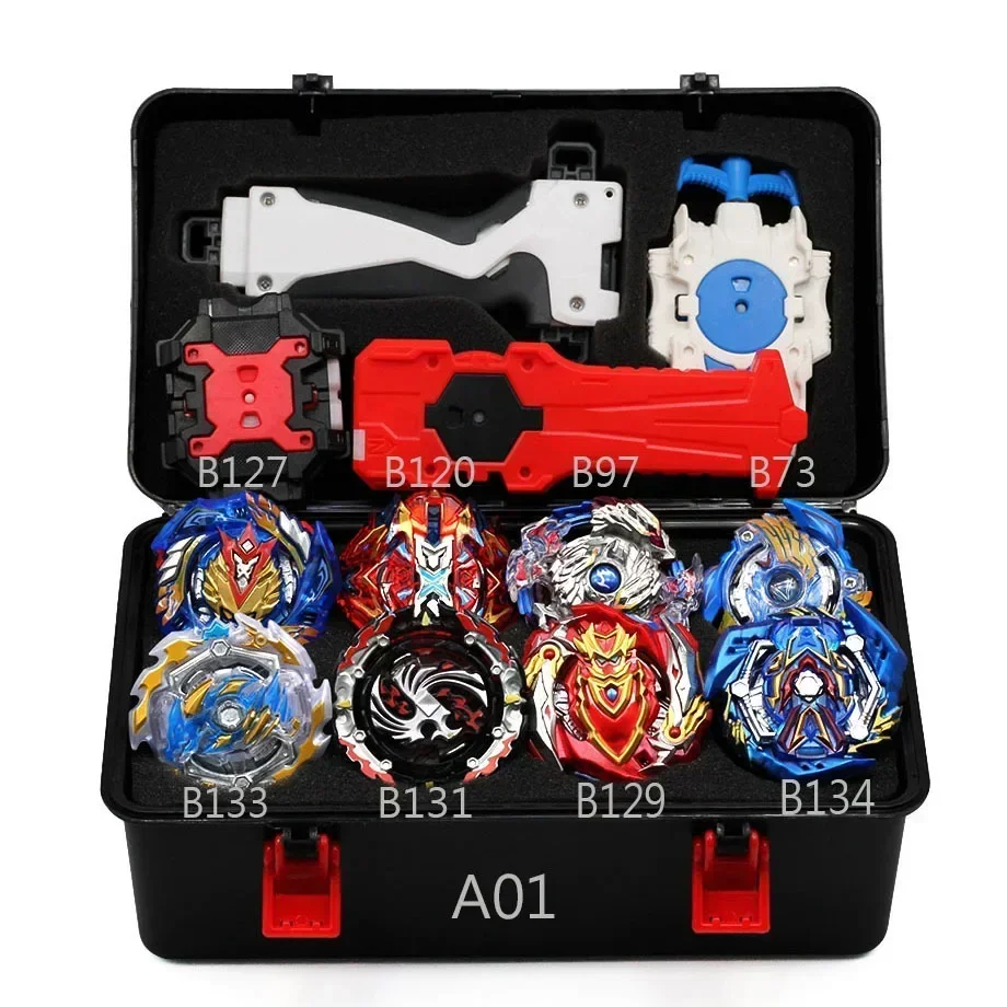 Takara Tomy Beyblade Burst Metal Fusion Fighting Metal Booster Package Toys Grip Launcher