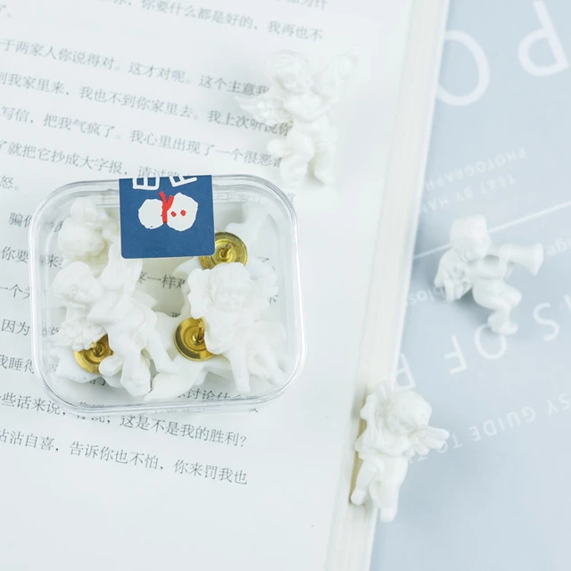 Office Decorative Thumbtacks angel Push Pins For Home foliage Pushpins For  Whiteboard, Photos Wall, Maps Bulletin Board