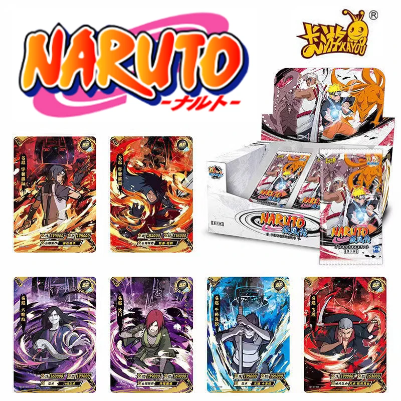 Kayou Naruto Cards Anime Figures Booster Box BP Card Letters Table Game