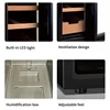 46L 250 Counts Temperature Humidity Adjustable Spanish Cedar Wood Mini Electric Cigar Humidor Cabinet 2