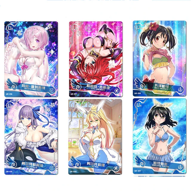 Japanese Anime Kawaii Goddess Story Cards Collection box Kids Birthday Gift Game Hobby collectibles rare Cards for children toys 4