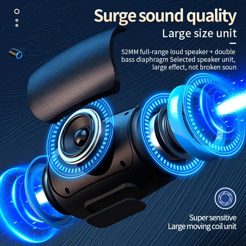 TSN-1 휴대용 무선 블루투스 스피커, 5.3 스테레오 FM, SD, USB 디스크, Aux 모드, 야외 하이파이 사운드 방수 2