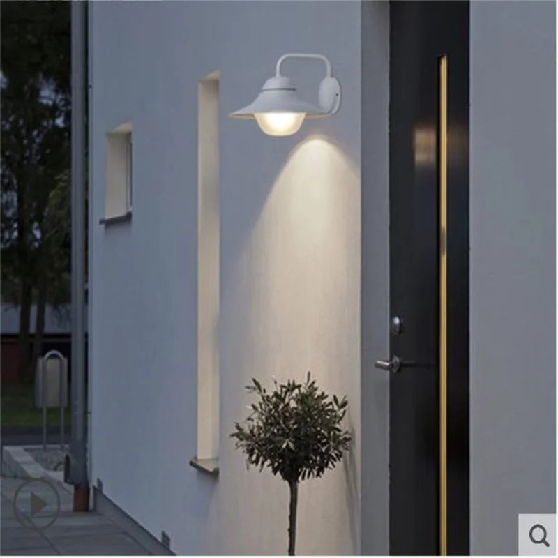 

Nordic Outdoor Wall Lamp Simple Modern Waterproof Garden Light Corridor Aisle Balcony Wall Lamp Outside Wall Lamp