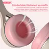 39514-976081.jpg Casque d'écoute de chat rose pour filles, écouteurs de jeu stéréo filaires