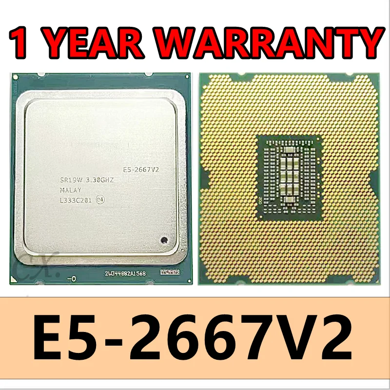 

E5 2667 V2 E5 2667V2 E5-2667 V2 E5-2667V2 SR19W 8 Core 3.3G Hz 25M 130W Prosesor LGA2011 CPU