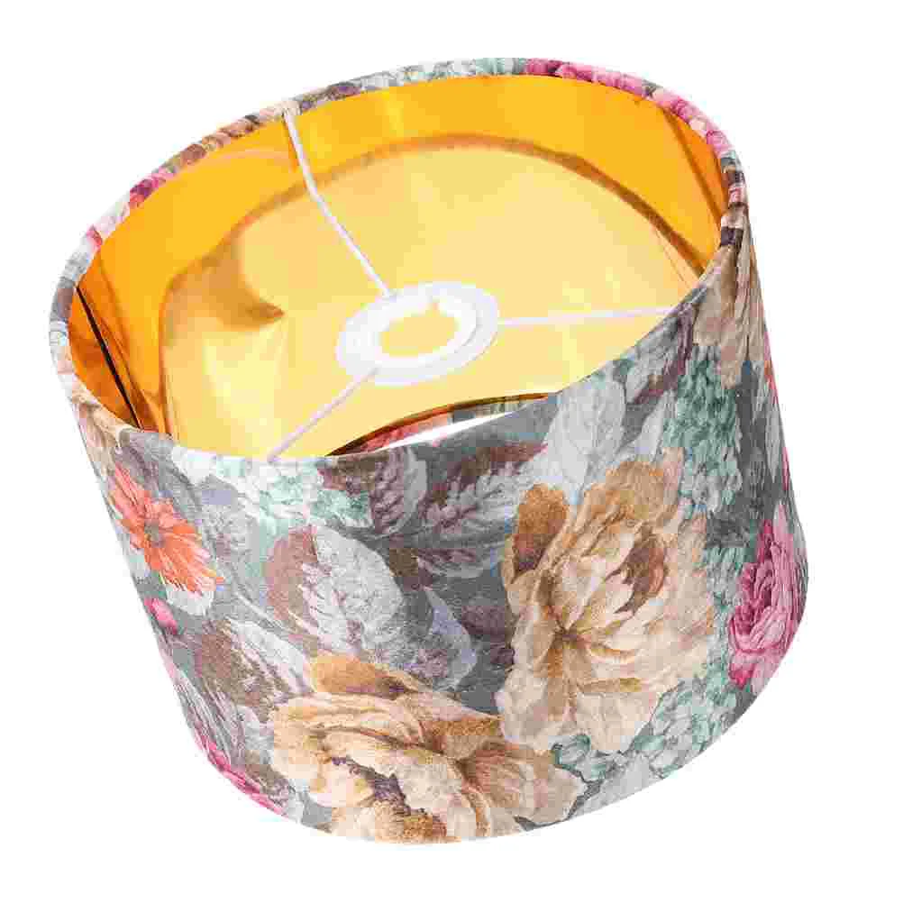 

Home Accents Decor Chandelier Shade Hanging Lamp Cover Flower Lampshade Round Cloth Craft Flowery Light
