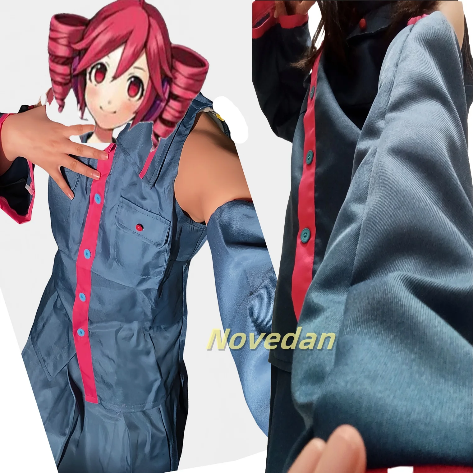 Anime Miku Kasane Teto Cosplay Costume Women Men Blue Uniform