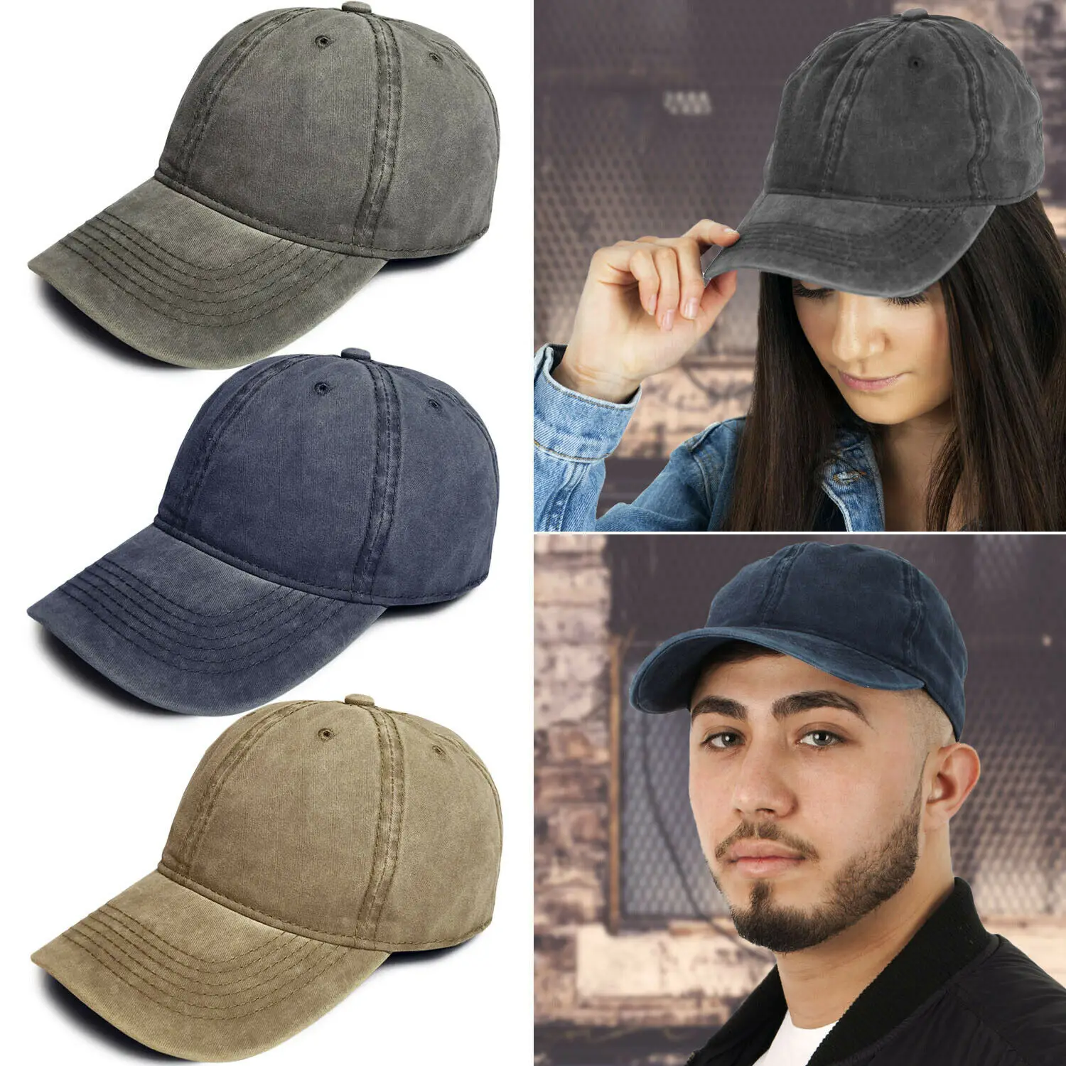 

2022 Retro Cotton Washed Cowboy Baseball Cap for Men Women Summer Hip Hop Sport Hat Outdoor Simple Casual Gorras Hombre