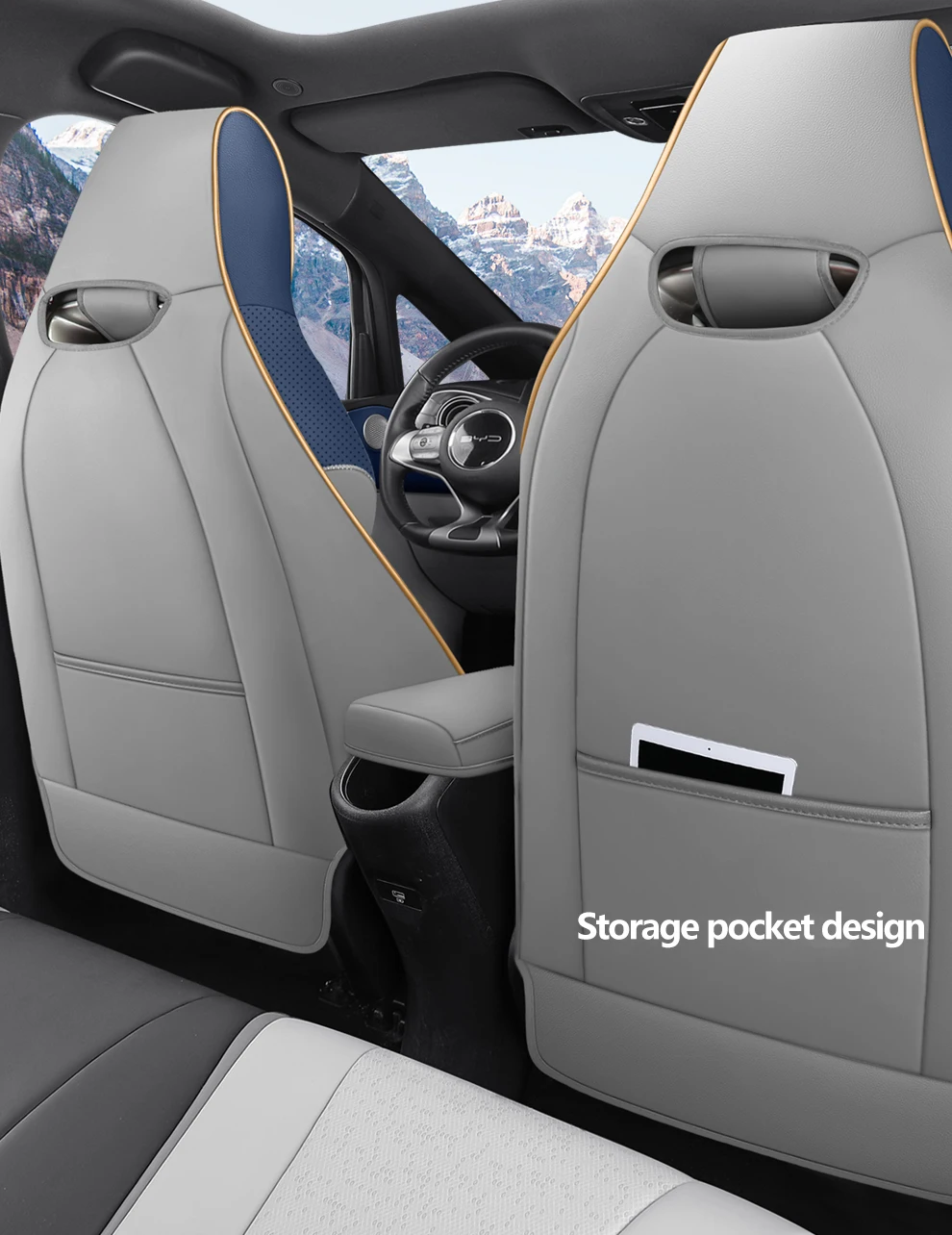 Custom Full Set Luxury Car Seat Covers For BYD Dolphin 2021 2022 2023 Auto Leather Interior Accessories Styling