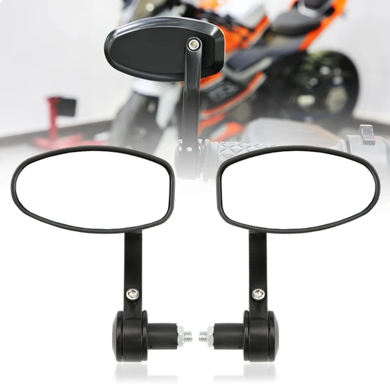 

Suitable For 7/8" 22mm Bar End Motorcycles Rear View Mirror Side Reversing Reflector Mirrors Handle Bar Grip Mirror 2pcs