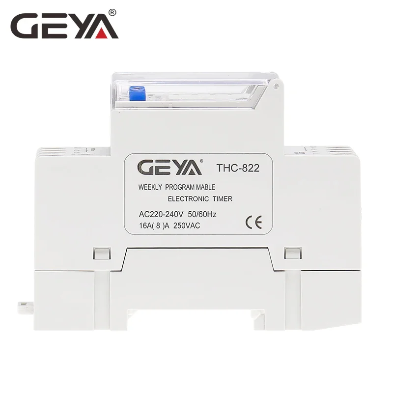GEYA THC-822 Conversational Programmable Timer 2Channel Changeover Contacts Digital Timer Switch with Battery 16A 220V 110V 5